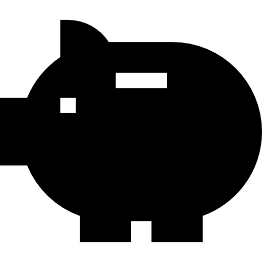 sparschwein Basic Straight Filled icon