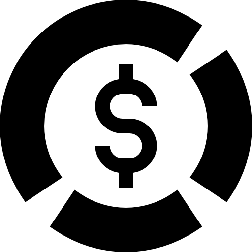 Круговая диаграмма Basic Straight Filled иконка
