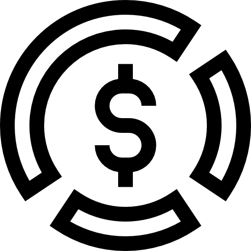 円グラフ Basic Straight Lineal icon