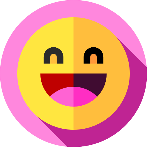 Laugh Flat Circular Flat icon