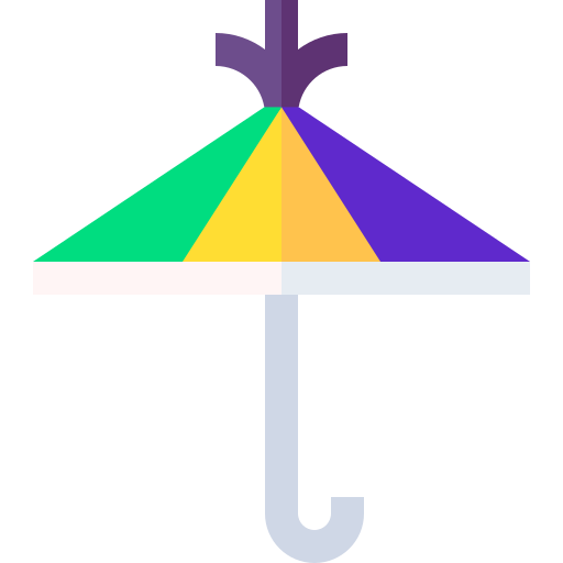 regenschirm Basic Straight Flat icon