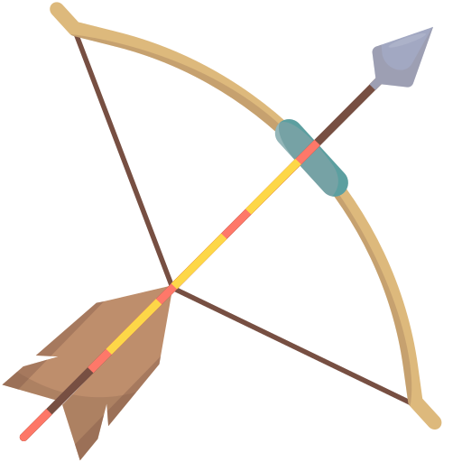 arco e freccia Generic color fill icona