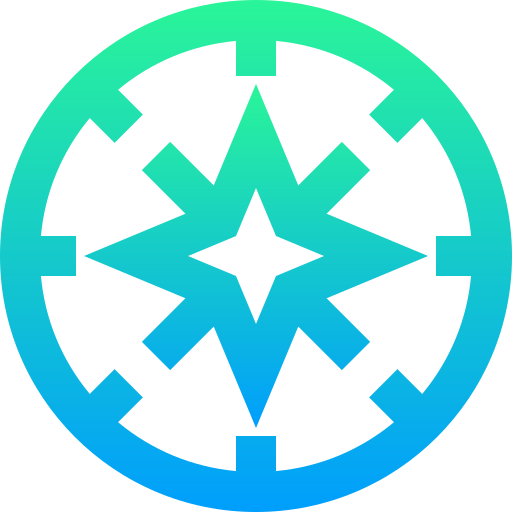 Compass Super Basic Straight Gradient icon
