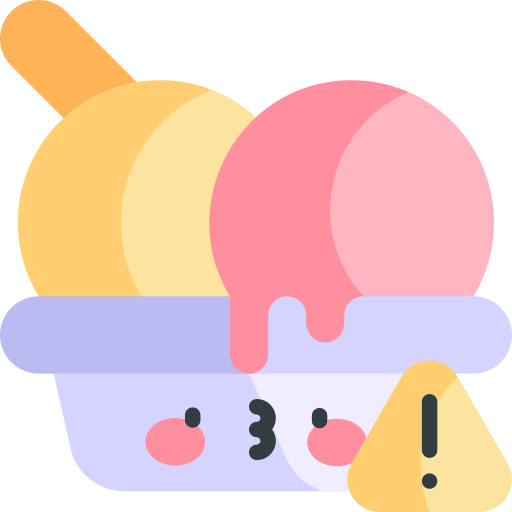 eiscreme Kawaii Flat icon