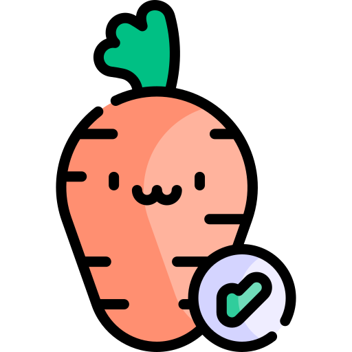 Carrot Kawaii Lineal color icon