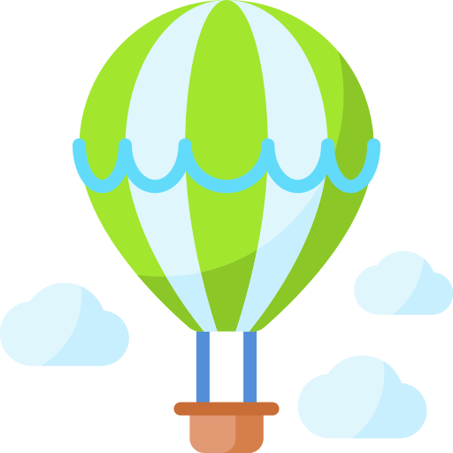 Hot air balloon Special Flat icon