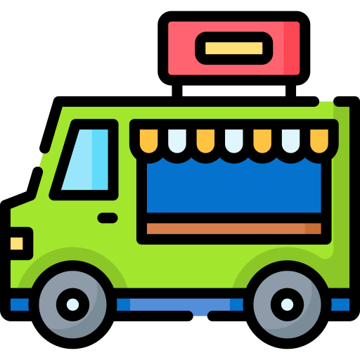 ciężarówka z żywnością Special Lineal color ikona