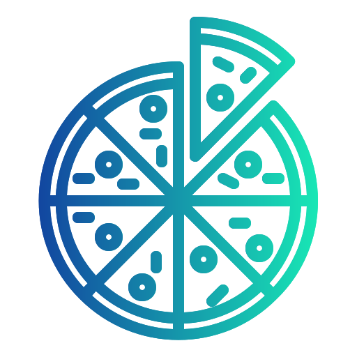 Пицца Generic gradient outline иконка