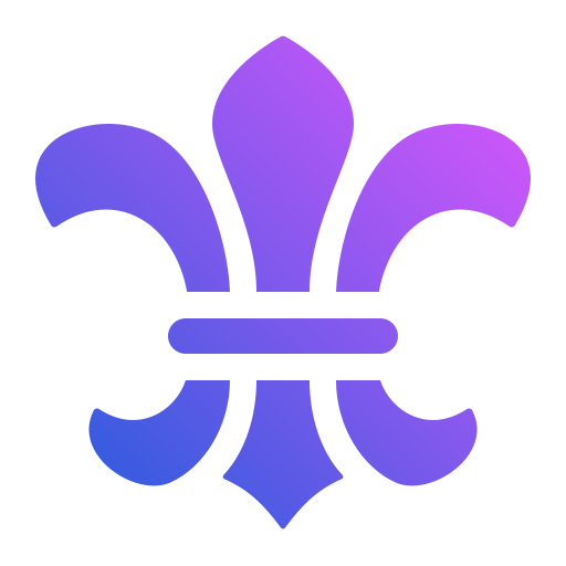 fleur de lis Generic gradient fill ikona