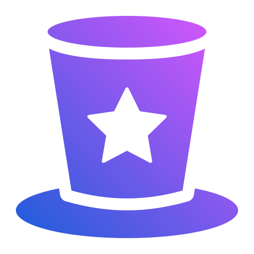 Magician Hat Generic gradient fill icon