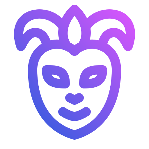 Карнавальная маска Generic gradient outline иконка