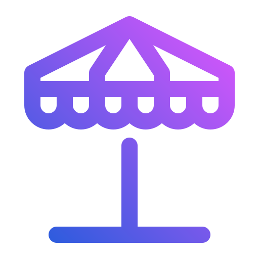 parasol Generic gradient outline icoon