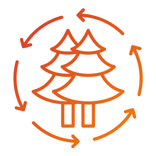 Reforestation Generic gradient outline icon