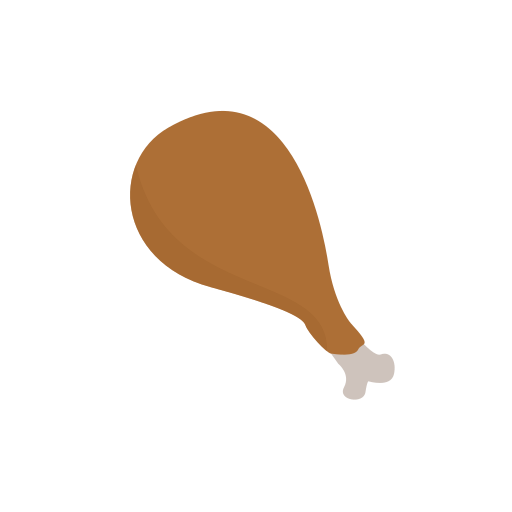 닭 튀김 Generic color fill icon