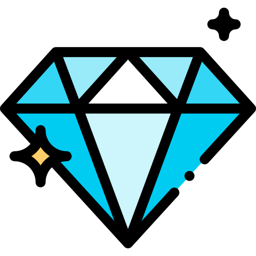 diamant Detailed Rounded Lineal color icon