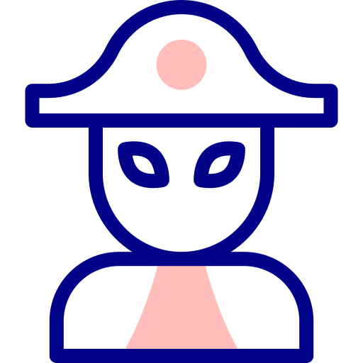 mascarada Detailed Mixed Lineal color icono