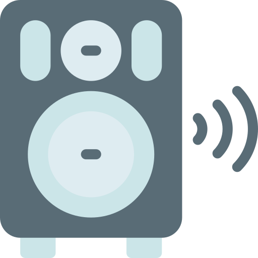 system dzwiękowy Generic color fill ikona