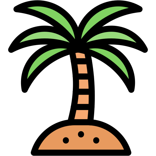 palmera Generic color lineal-color icono