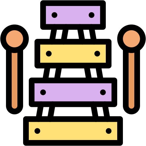 xilófono Generic color lineal-color icono