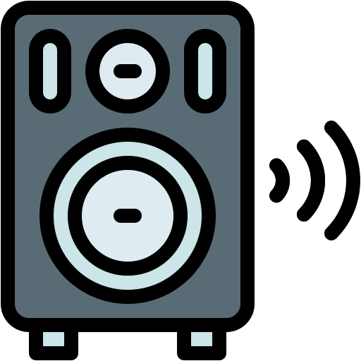 사운드 시스템 Generic color lineal-color icon