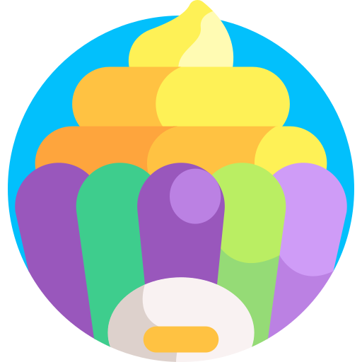 Cupcake Detailed Flat Circular Flat icon