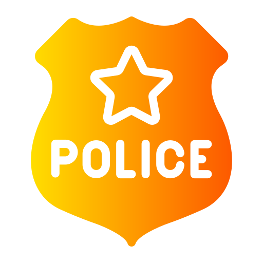 scudo della polizia Generic gradient fill icona