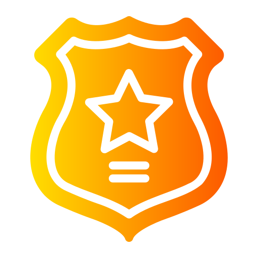 sheriff-insigne Generic gradient fill icoon