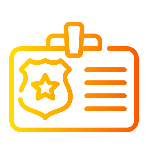 polizeiausweis Generic gradient outline icon