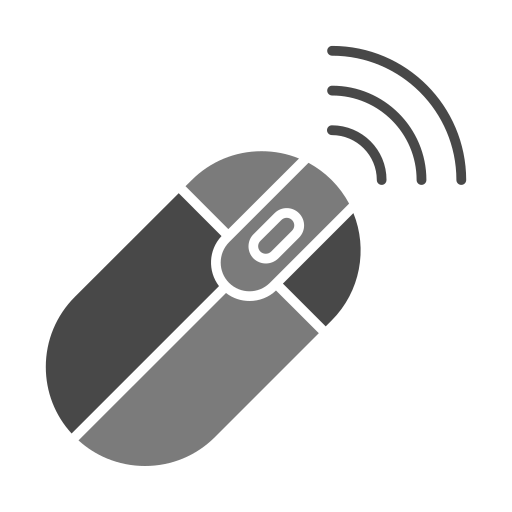 Wireless mouse  Generic color fill icon