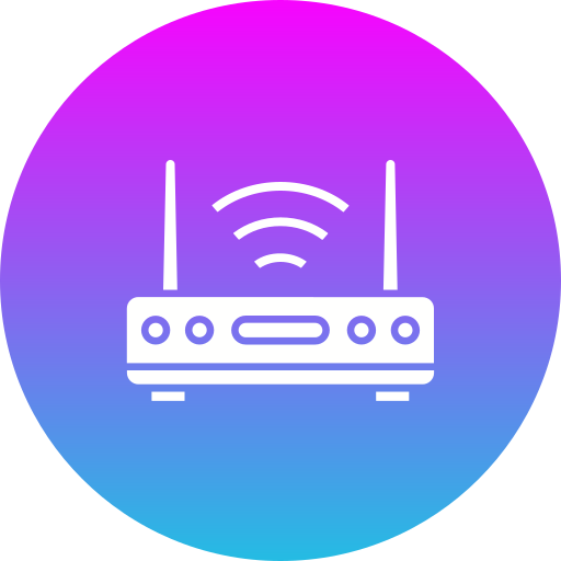 router de wifi Generic gradient fill icono