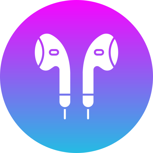 auriculares Generic gradient fill icono