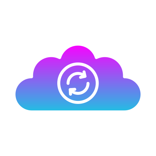 cloud sync Generic gradient fill Icône