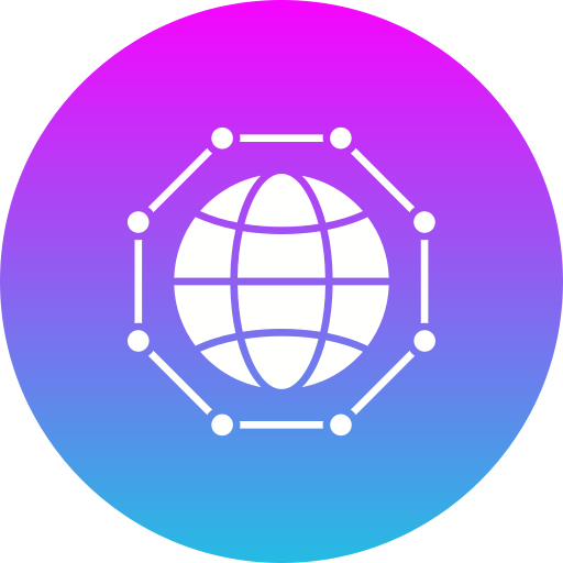 globaal netwerk Generic gradient fill icoon