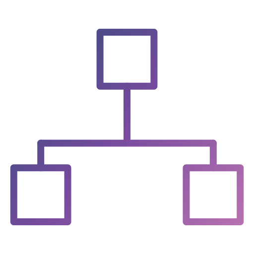 diagrama Generic gradient outline icono
