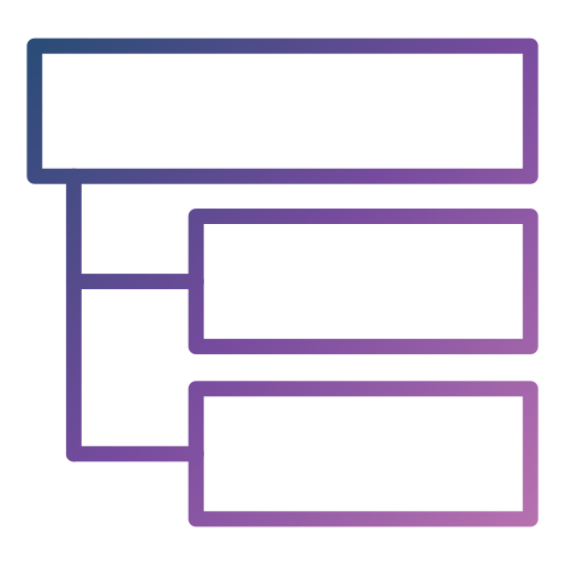 diagrama Generic gradient outline Ícone