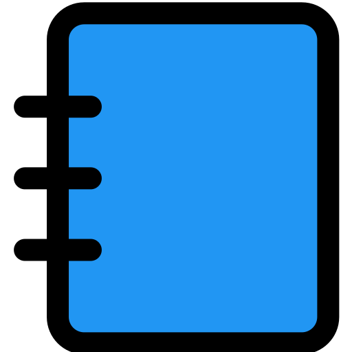 contact boek Generic color lineal-color icoon