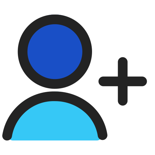 ユーザーを追加する Generic color lineal-color icon