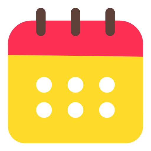 Calendar Generic color fill icon