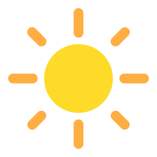 słońce Generic color fill ikona