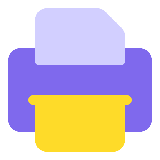 Printer Generic color fill icon