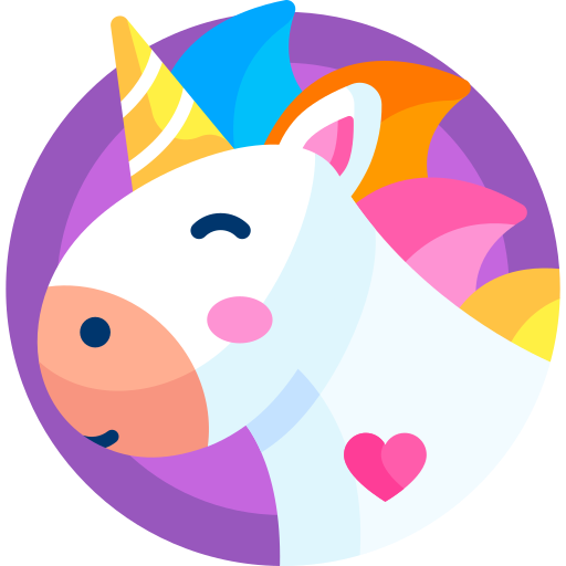 Unicorn Detailed Flat Circular Flat icon