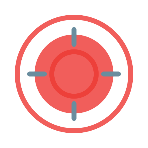Target Vector Stall Flat icon