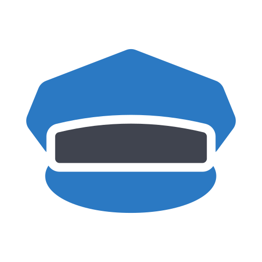 gorra de policía Generic color fill icono