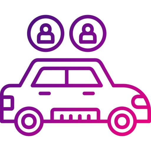 carpool Generic gradient outline icono