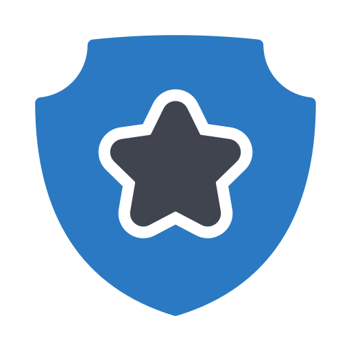 odznaka policyjna Generic color fill ikona