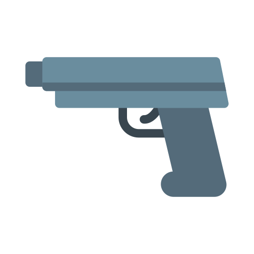 pistola Vector Stall Flat icona