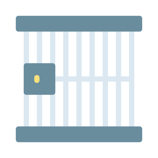 Prison cell Vector Stall Flat icon