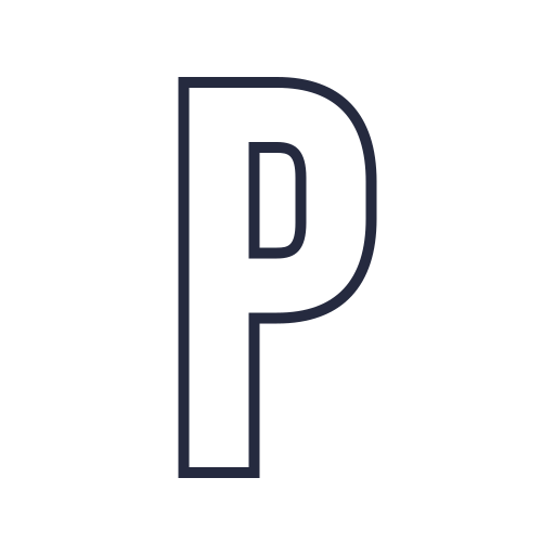 文字 p Generic black outline icon