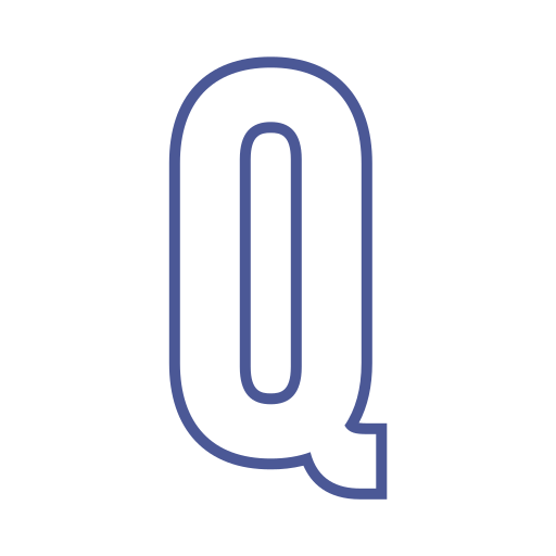 lettera q Generic color outline icona