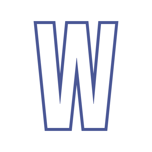 Letter w Generic color outline icon